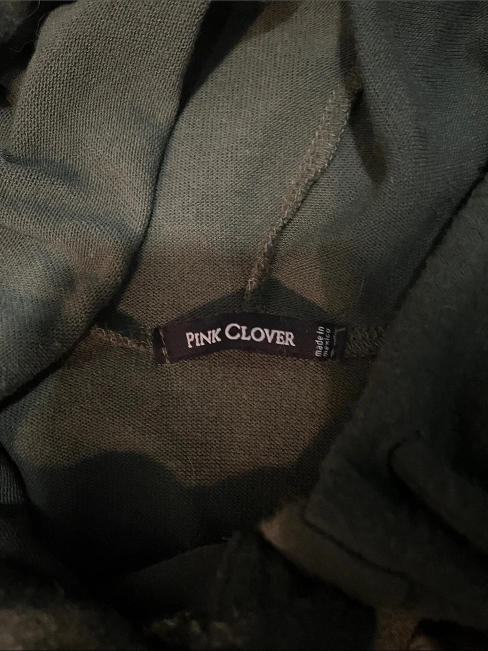 Pink Clover Sweater in Forest Green